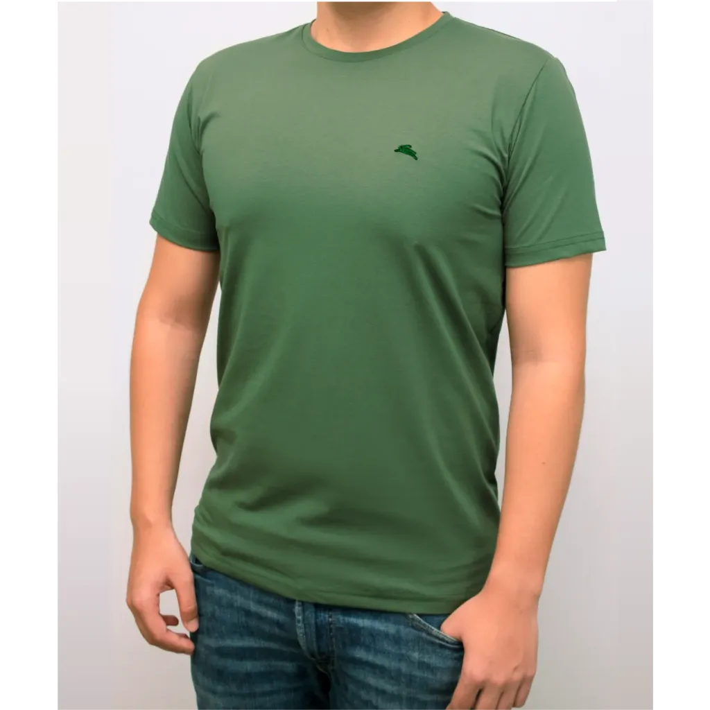 [CHVC008-M] Camiseta hombre Verde Militar Claro  (Talla M)